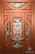 Декоративная витражная дверь-43